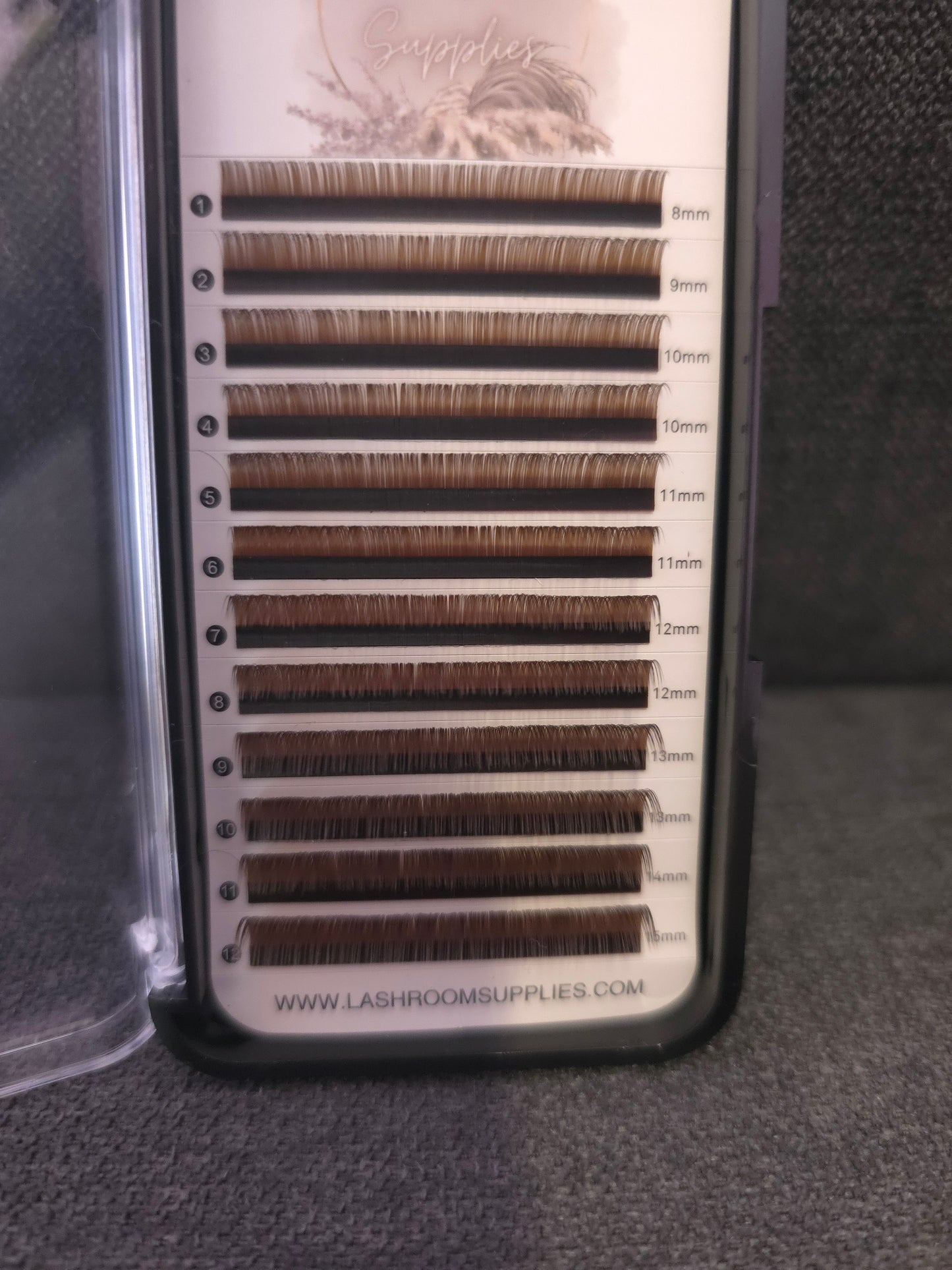 BROWN 0.05 D CURL RUSSIAN MIXED TRAY